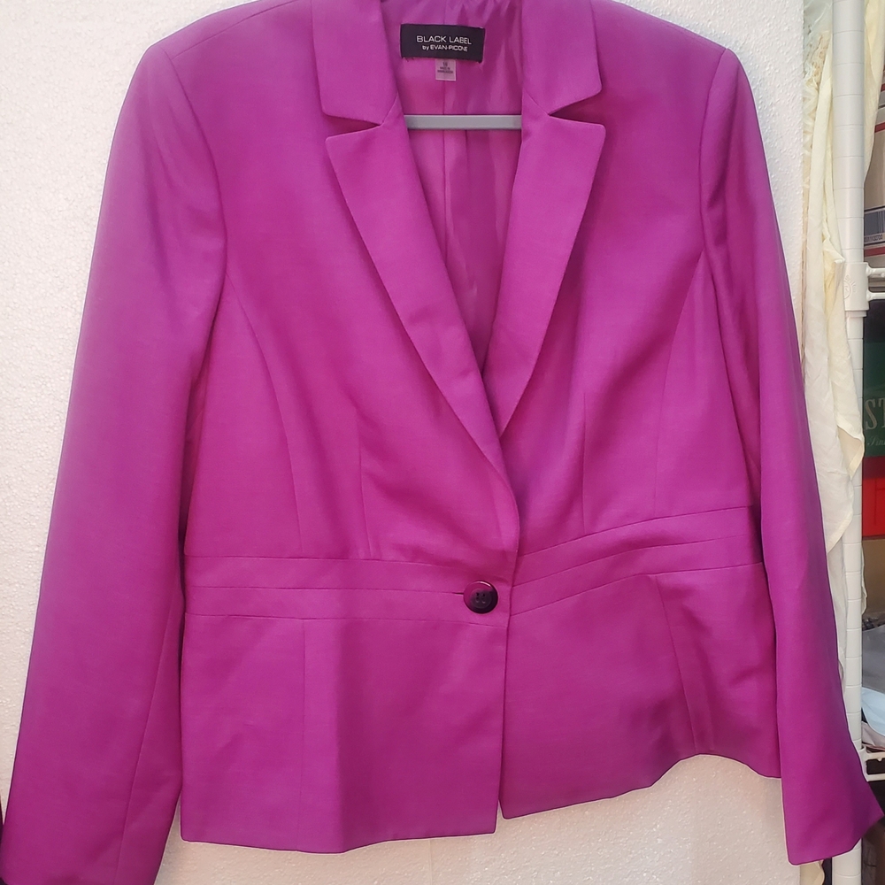 Black Label Pink Blazer Tailored Professional Sheen